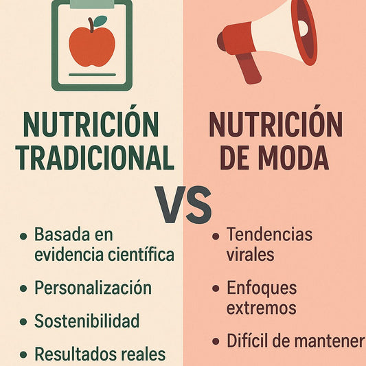 Nutrición tradicional vs. dietas de moda, ¿cuál es mejor para tu salud?