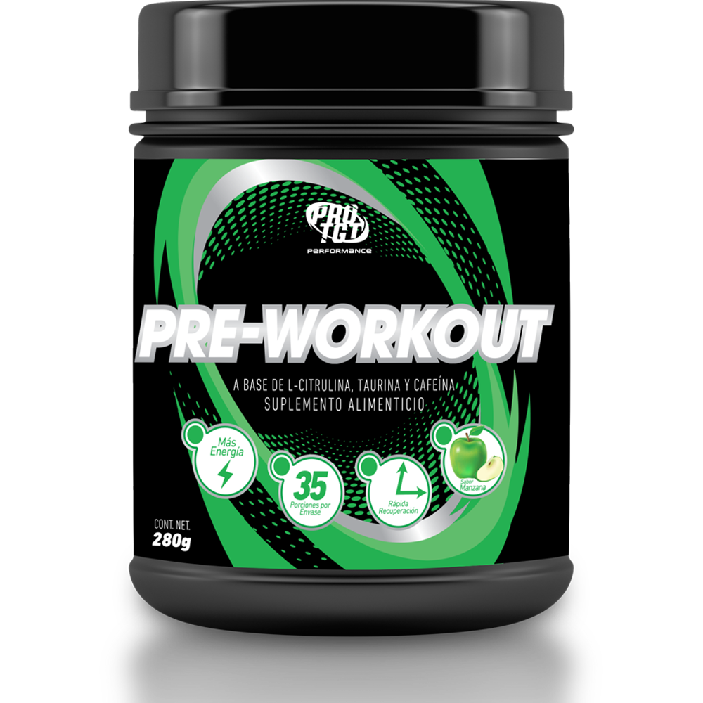 Pre Workout sabor manzana verde