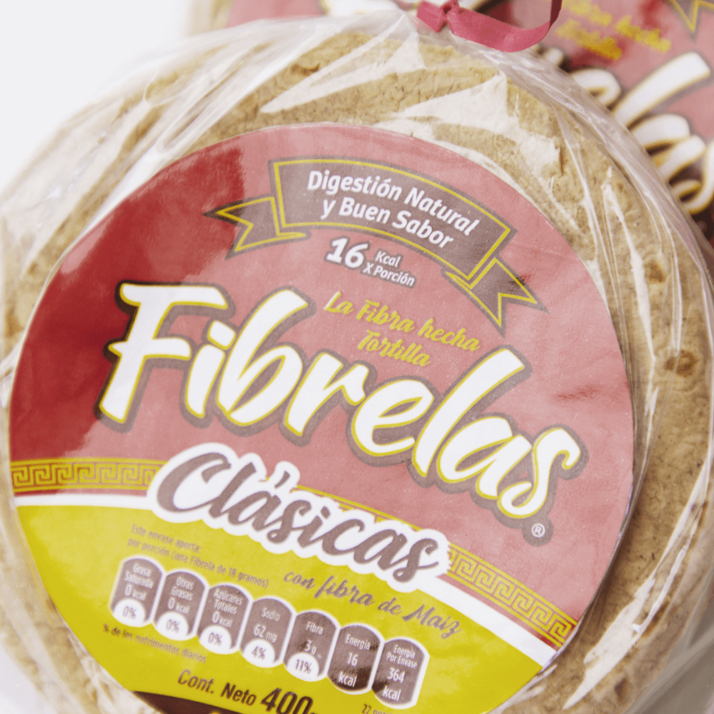 Tortillas a base de fibra
